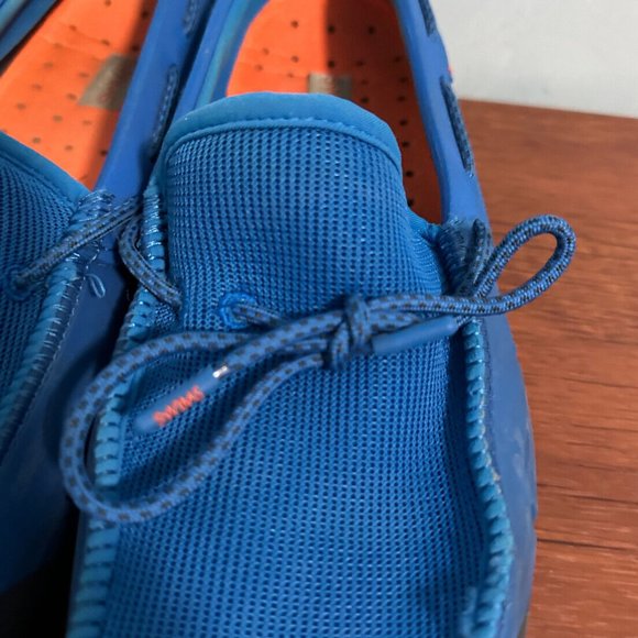 Swims Stride Lace Loafer Blitz Blue‎ + Navy + White Fleck Sz 12 Mens main image 8